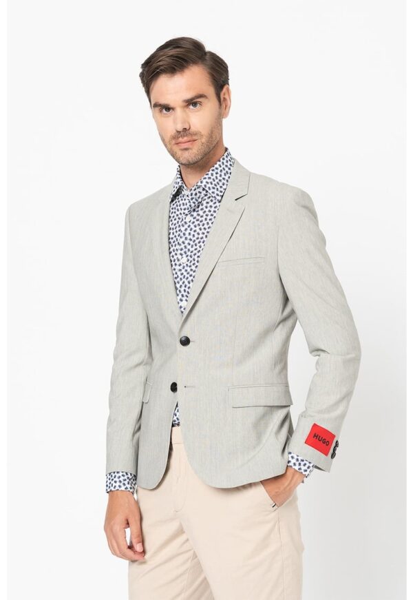 Sacou din amestec de lana cu revere decupate Arti