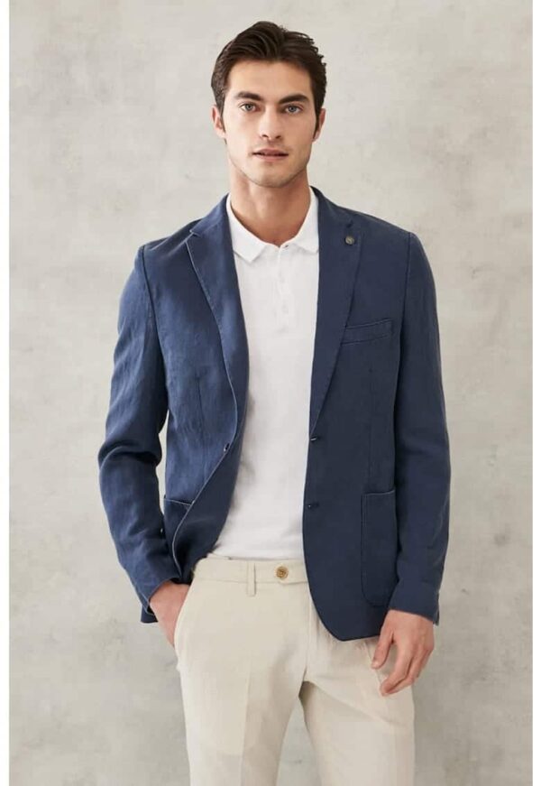 Sacou din amestec de in si tencel