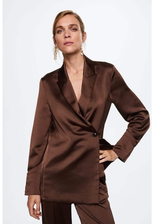 Sacou cu aspect satinat Hana