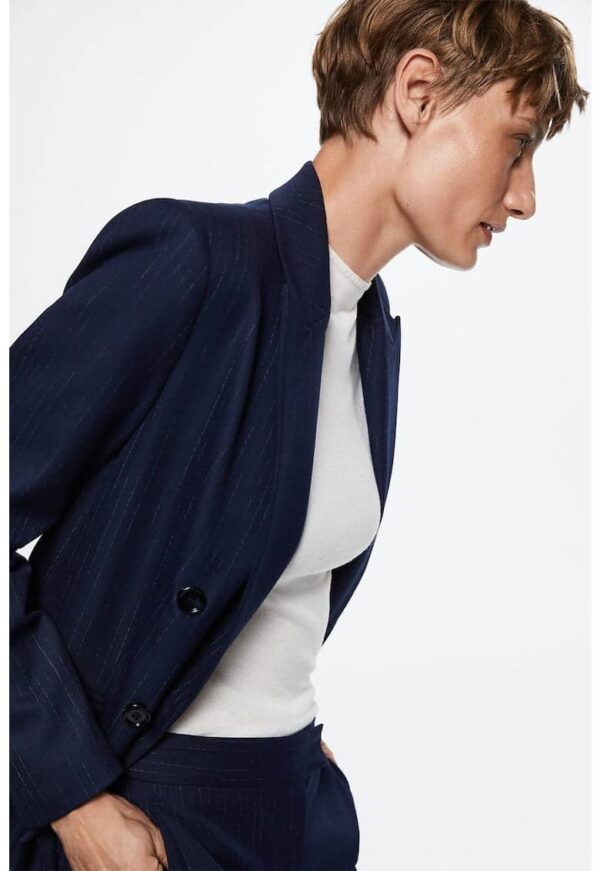 Sacou cu model cu dungi discrete Mia