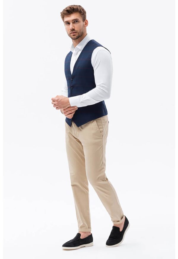 Sacou-vesta cu model in carouri