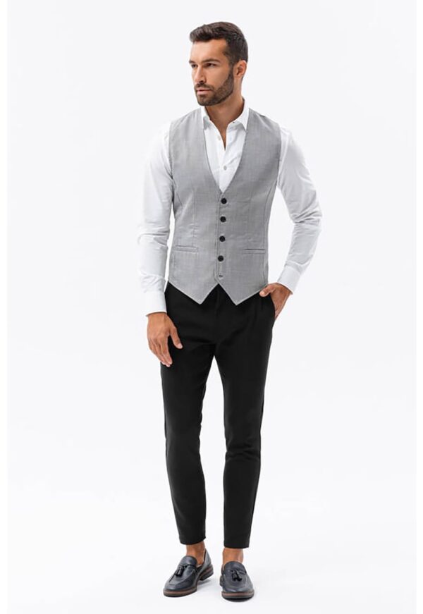 Sacou-vesta cu model in carouri