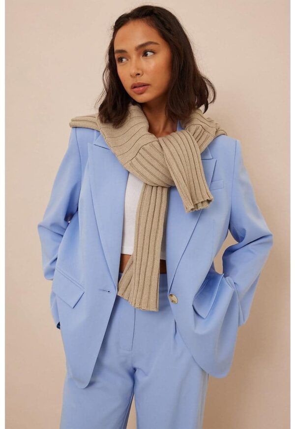 Sacou supradimensionat cu buzunare cu clapa