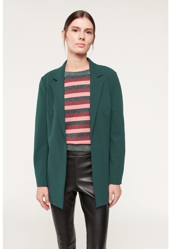 Sacou fara inchidere cu revere decupate