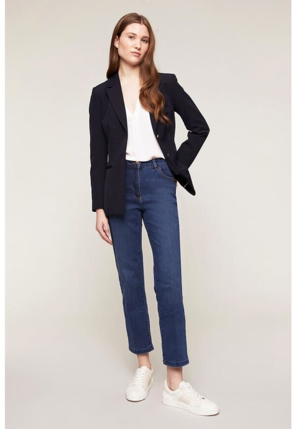 Sacou cu revere decupate si buzunare