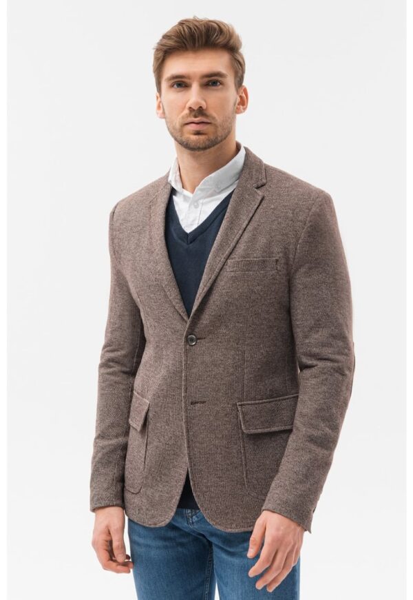 Sacou casual cu buzunare cu clapa