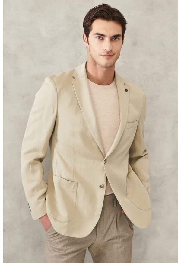 Sacou din amestec de in si tencel