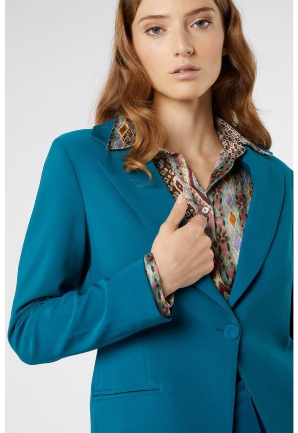 Sacou casual cu buzunare cu refilet