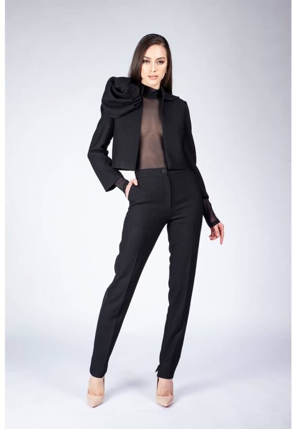 Sacou crop cu maneci 3/4