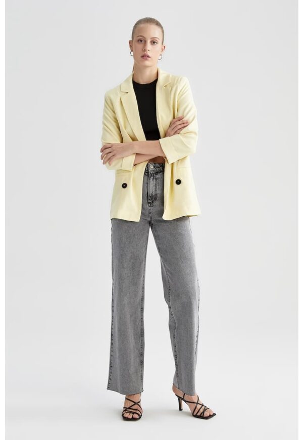 Sacou lejer cu buzunare cu refilet