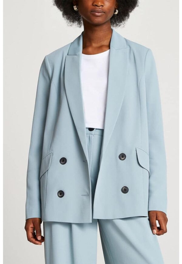 Sacou cu doua randuri de nasturi si revere decupate