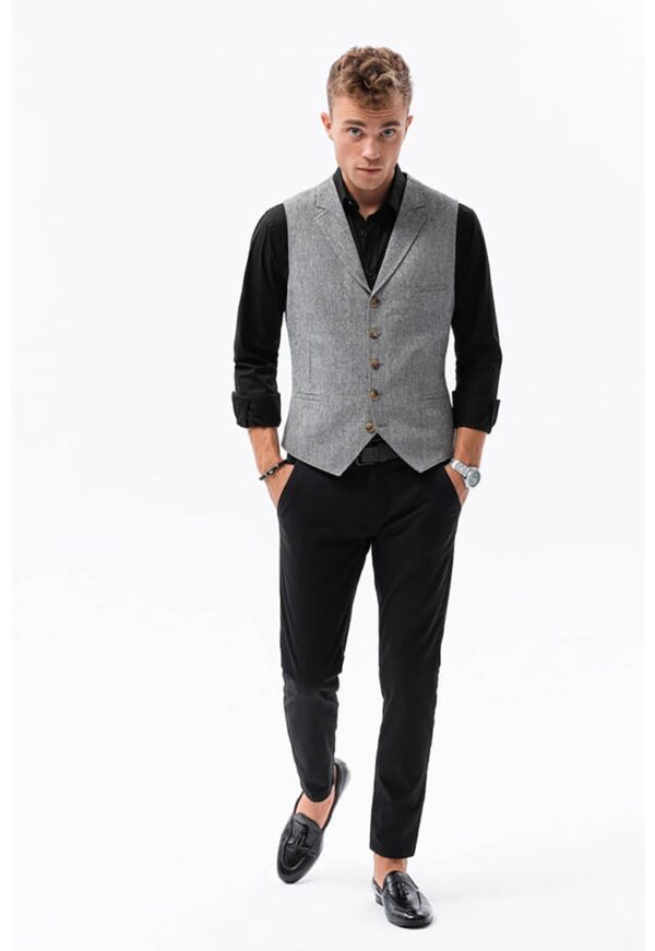 Sacou-vesta cu model uni