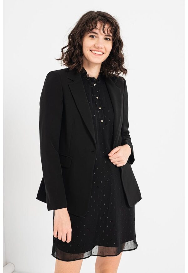 Sacou casual cu buzunare cu clapa