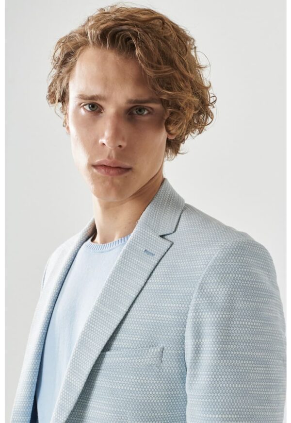 Sacou slim fit cu buzunare cu clapa