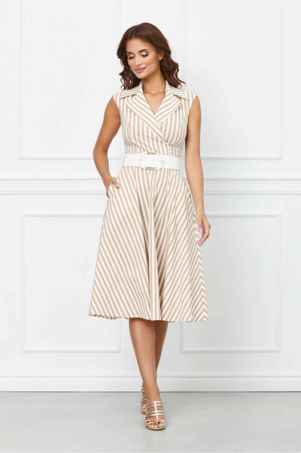 Rochie Alessia lunga rosie cu umerii goi