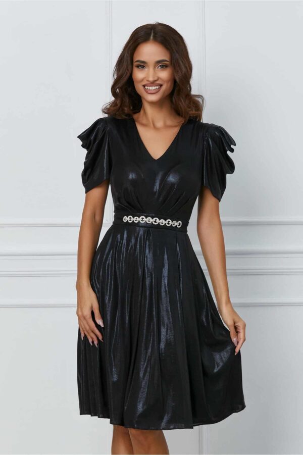 Rochie Dy Fashion lila cu paiete pe fusta