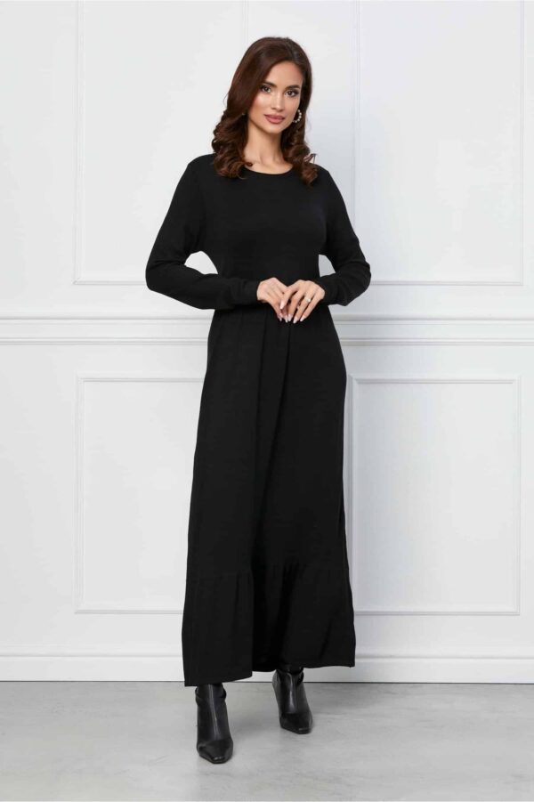 Rochie Daliana ivory din tricot cu model geometric