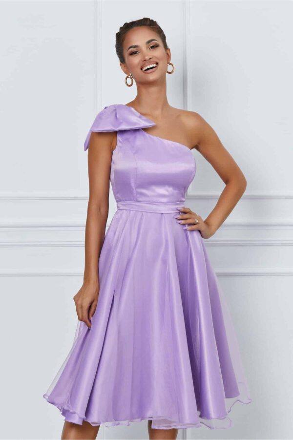 Rochie MBG ivory cu funda pe umar