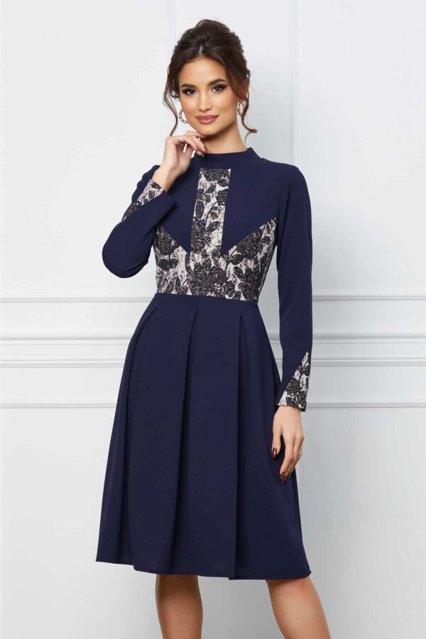 Rochie Moze galbena din catifea cu fronseuri in talie