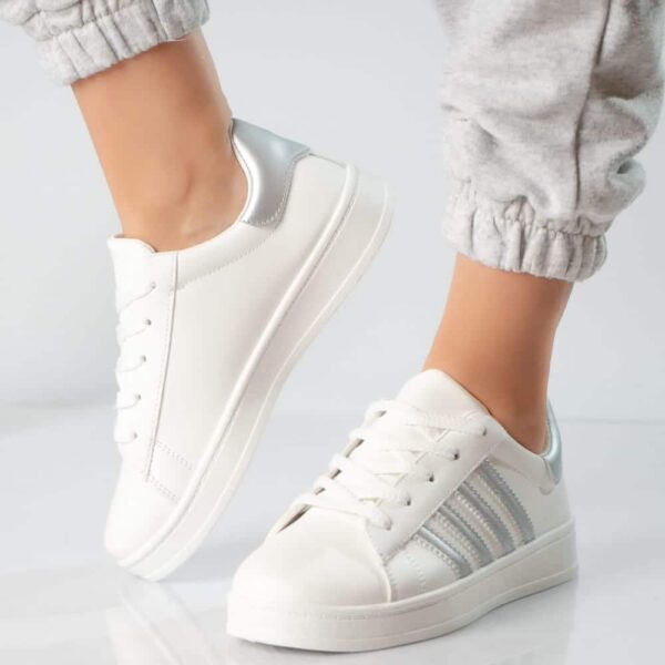 ADIDASI DAMA ALBI ARGINTIUII PIELE ECOLOGICA Rinad