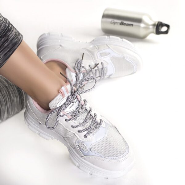 ADIDASI DAMA TEXTIL SI PIELE ECO ALB CU ROZ Dima