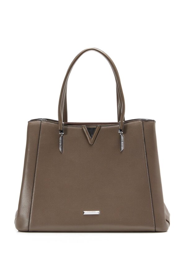 Geanta Marisa gri cu doua manere