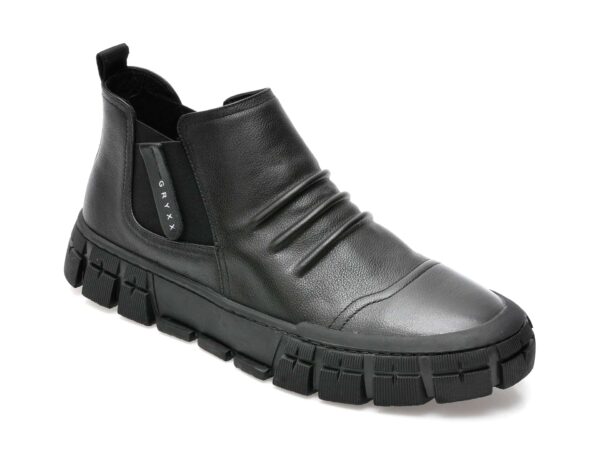 Ghete GRYXX negre, 9300, din piele naturala