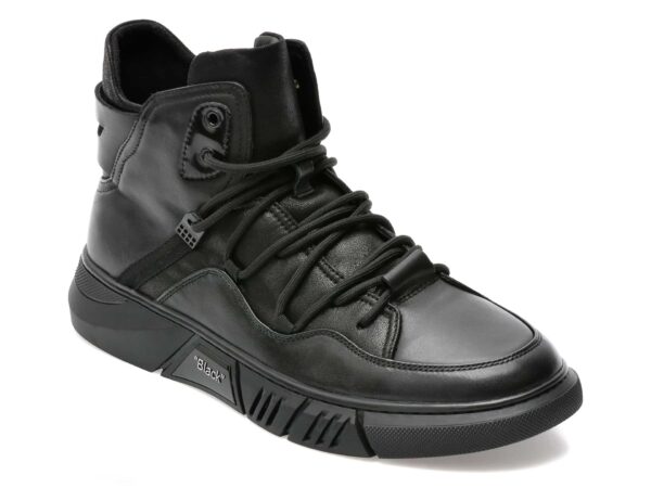 Ghete GRYXX negre, J200010, din piele naturala