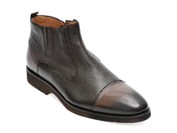 Ghete LE COLONEL maro, 40808, din piele naturala