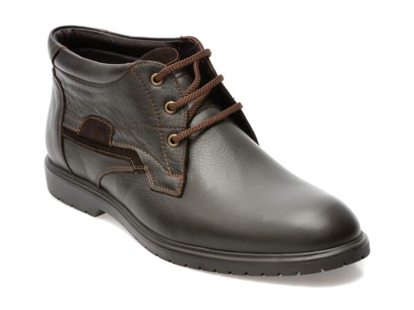 Ghete OTTER maro, 250513, din piele naturala