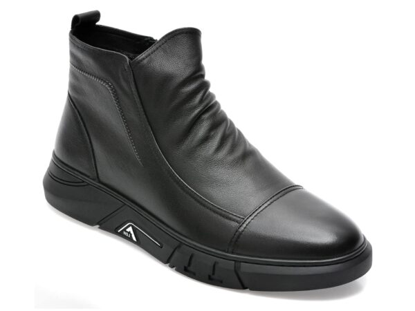 Ghete OTTER negre, 199971, din piele naturala