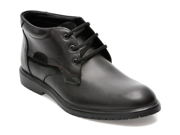 Ghete OTTER negre, 250513, din piele naturala