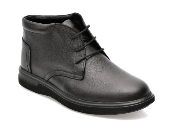 Ghete OTTER negre, 2805, din piele naturala