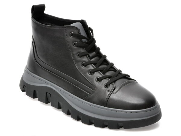 Ghete OTTER negre, M860151, din piele naturala