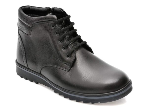 Ghete OTTER negre, T103, din piele naturala