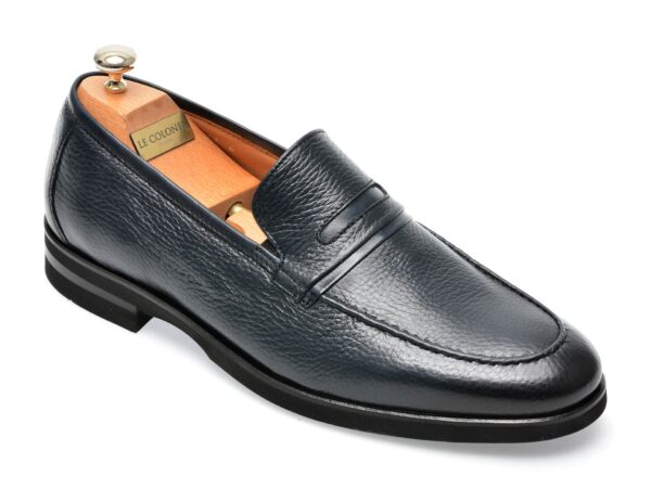 Mocasini LE COLONEL bleumarin, 60527, din piele naturala