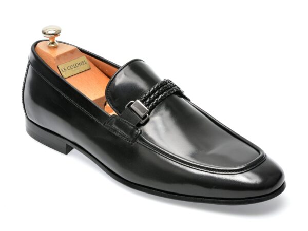 Mocasini LE COLONEL negri, 60337, din piele naturala