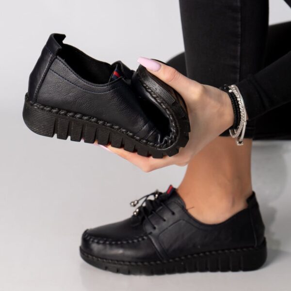 PANTOFI DAMA ALBASTRU PIELE ECOLOGICA Ajuana