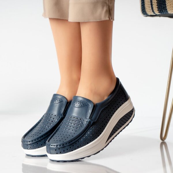 PANTOFI DAMA CASUAL BLEUMARIN PIELE NATURALA Flori