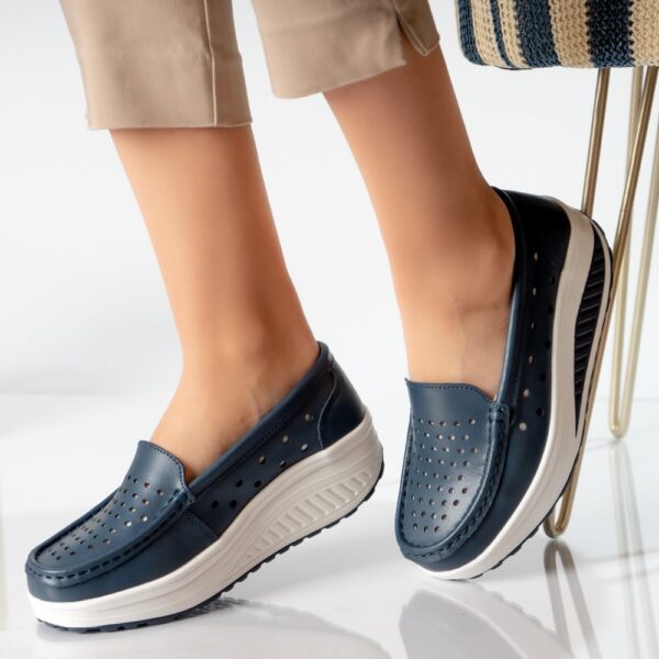 PANTOFI DAMA CASUAL BLEUMARIN PIELE NATURALA Perla