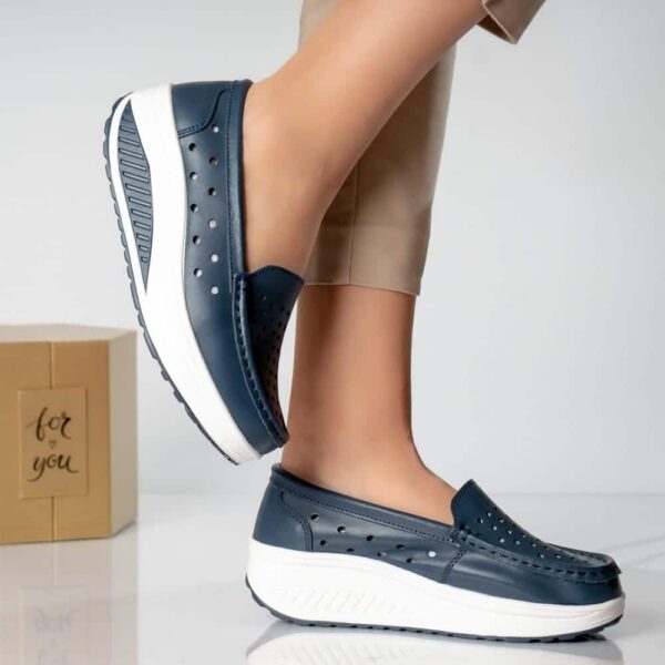 PANTOFI DAMA CASUAL BLEUMARIN PIELE NATURALA Perla