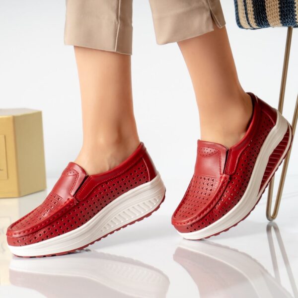 PANTOFI DAMA CASUAL ROSI PIELE NATURALA Flori