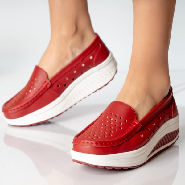 PANTOFI DAMA CASUAL ROSI PIELE NATURALA Perla