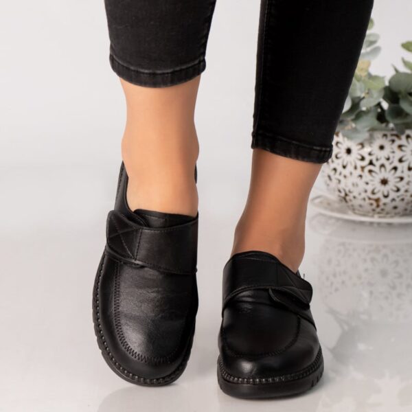 PANTOFI DAMA NEGRI PIELE ECOLOGICA AGABIA