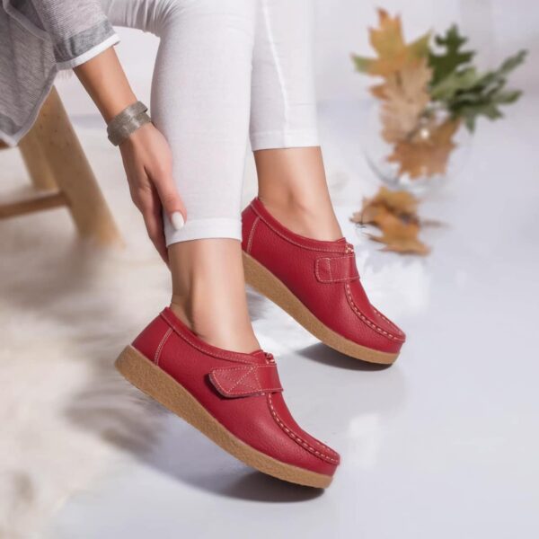 PANTOFI DAMA PIELE NATURALA Chloly ROSU