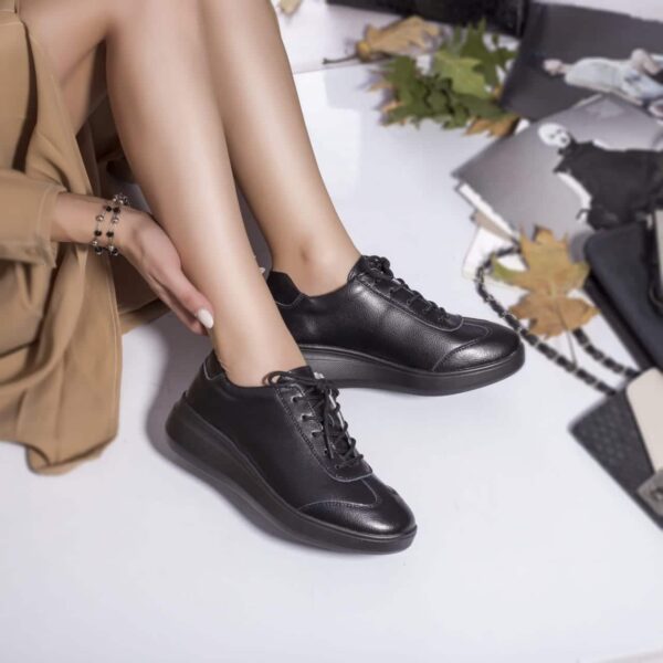 PANTOFI DAMA SPORT GLADYS NEGRU PIELE NATURALA