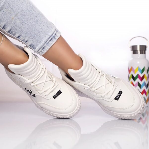 PANTOFI SPORT Amma PIELE ECOLOGICA ALB