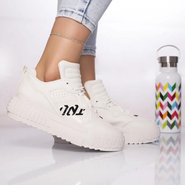 PANTOFI SPORT Amma PIELE ECOLOGICA ALB