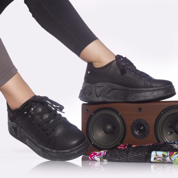 PANTOFI SPORT Bemeny PIELE ECOLOGICA NEGRU