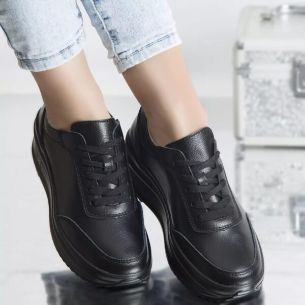 PANTOFI SPORT DIANA NEGRU PIELE NATURALA